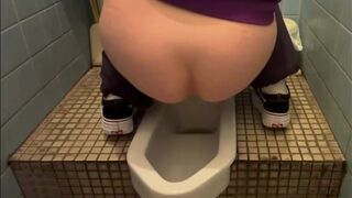 Asian girl pooping on squat toilet, ScatKings.com Scat Porn 8 ScatKings.com Scat Porn