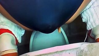 Diarrhea in blue panties, ScatKings.com Scat Porn 28 ScatKings.com Scat Porn