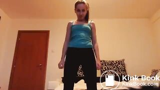 girl exercises while pooping, ScatKings.com Scat Porn 14 ScatKings.com Scat Porn